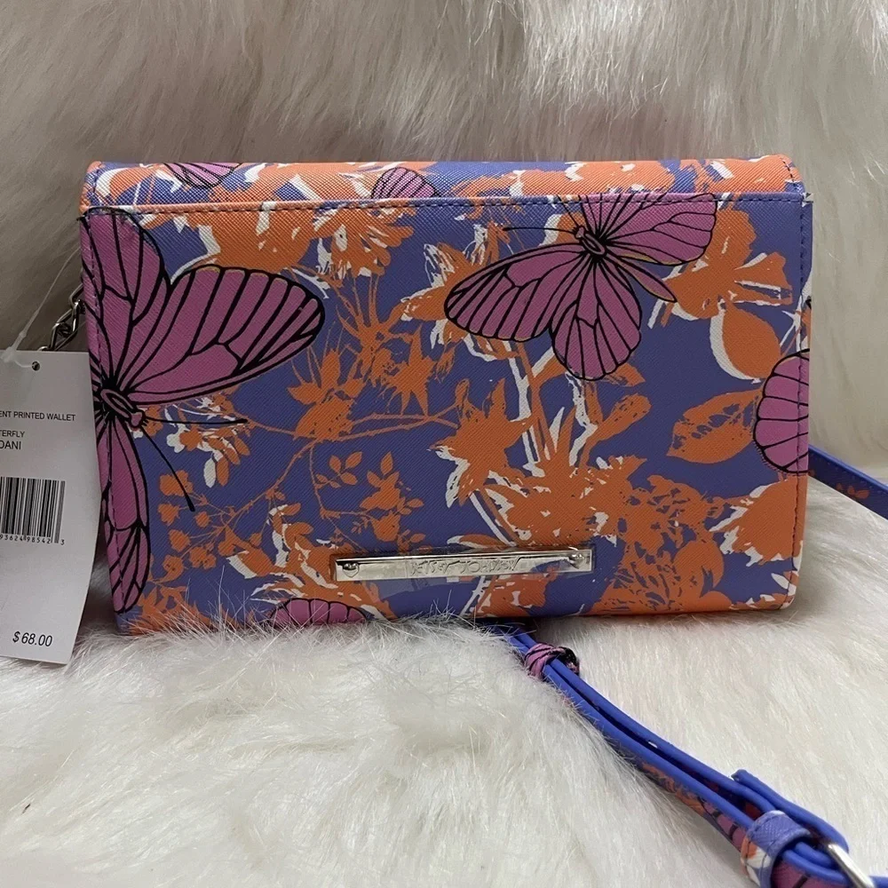 NWT Betsey Johnson Butterfly Floral OX DANI BOW Crossbody Wallet Clutch BAG $68